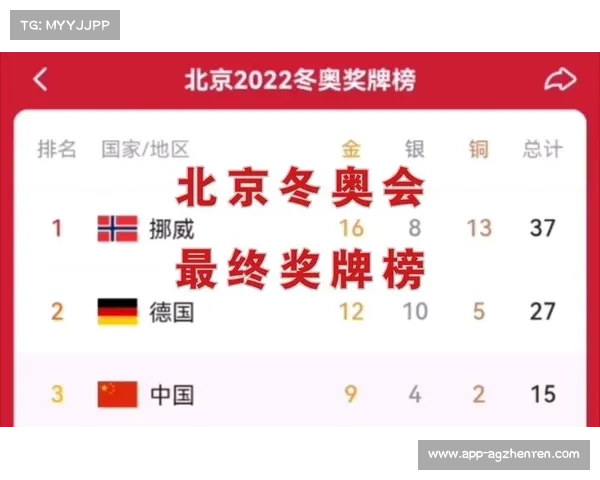北京冬季奥运会奖牌榜解析与各国表现评述